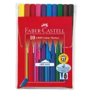 Grip flomasteri u boji, set 10 kom - Faber-Castell
