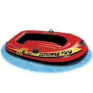 Gumeni čamac na napuhavanje u crvenoj boji - Intex
