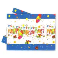 Happy Birthday plastični stolnjak 120x180cm