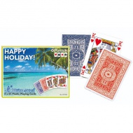 Happy Holiday plastične remi karte 2x55 - Piatnik