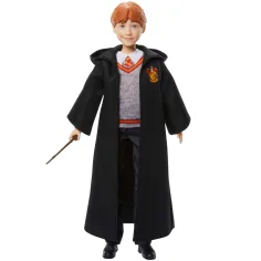 Harry Potter: Ron Weasley lutka u plaštu s čarobnim štapićem - Mattel slika 2