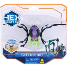 Hex Bots: Skitter Bot interaktivni robot pauk – zeleni-ljubičasti - Spin Master