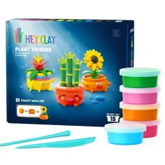 Hey Clay: Biljke prijatelji kreativni set za modeliranje – set od 15 komada