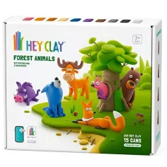 Hey Clay: Veliki set plastelina s aplikacijom za telefon - Šumske životinje slika 1