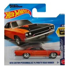 Hot Wheels: 1970 Custom Plymouth Road Runner mali automobil 1/64 - Mattel