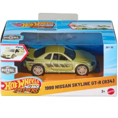 Hot Wheels: 1999 Nissan Skyline GT-R (R34) navijajući autić 1/43 - Mattel