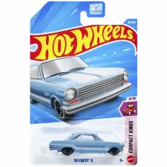 Hot Wheels: '63 Chevy II plavi mali auto 1/64 - Mattel