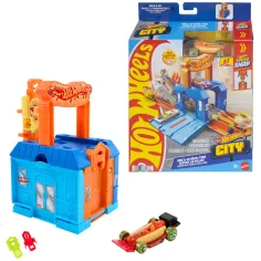Hot Wheels: City Dine & Go automobilski restoran osnovni set staze – Mattel