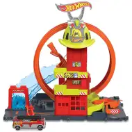 Hot Wheels City: Komplet za igru ​​Vatrogasna postaja - Mattel