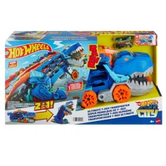 Hot Wheels City: Preoblikovani Ultimate Kamion za Prijevoz Automobila T-Rex - Mattel