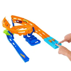Hot Wheels: Dupla staza s 2 trkaća automobila - Mattel slika 2