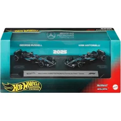 Hot Wheels F1 Autić 2-u Paketu - Mercedes: Antonelli + Russell - Mattel