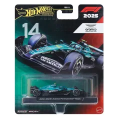 Hot Wheels: Formula-1 mali automobil Aston Martin - #14 Fernando Alonso - Mattel
