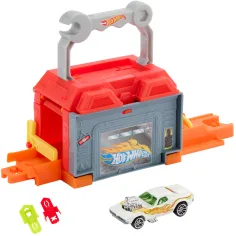 Hot Wheels: Grad Popravak & Idemo auto servisna radionica osnovni set staze – Mattel slika 2