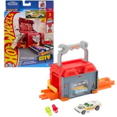 Hot Wheels: Grad Popravak & Idemo auto servisna radionica osnovni set staze – Mattel