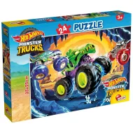 Hot Wheels Monster kamioni 24-dijelni puzzle 35x25 cm - Lisciani