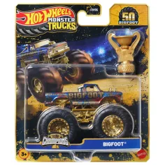 Hot Wheels Monster Trucks: Bigfoot prvak mali automobil s trofejom 1/64 - Mattel