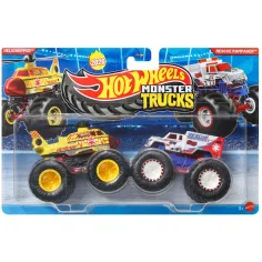 Hot Wheels Monster Trucks: Helichopper vs Rescue Rampager autić 2 komada u pakiranju 1/64 - Mattel