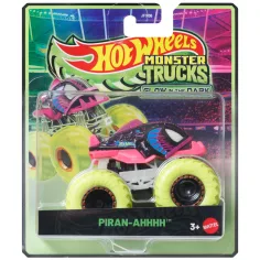Hot Wheels Monster Trucks: Piran-Ahhhh autić koji svijetli u mraku 1/64 - Mattel
