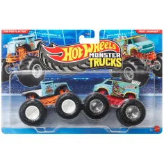 Hot Wheels Monster Trucks: Poo Poo Platter vs Fruit Smasher autić 2 komada 1/64 - Mattel