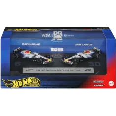 Hot Wheels Premium F1 Racing Bulls set malih automobila 2 komada 1/64 – Liam Lawson #30 i Isack Hadjar #6 – Mattel