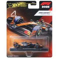 Hot Wheels Premium: McLaren Formula 1 tim br. 4 mali auto 1/64 - Mattel