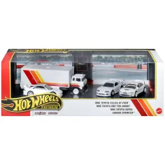 Hot Wheels: Premium Toyota ’90-ih JDM kolekcionarska autića set – Supra, Celica GT-Four, MR2 TRD i Sakura Sprinter, 1/64 - Mattel