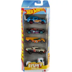 Hot Wheels: Stunt Tracks set od 5 malih autića u mjerilu 1:64 - Mattel