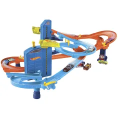 Hot Wheels: Super Spirala staza s 5 malih automobila - Mattel slika 2