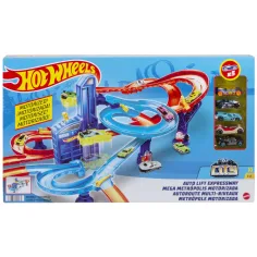 Hot Wheels: Super Spirala staza s 5 malih automobila - Mattel