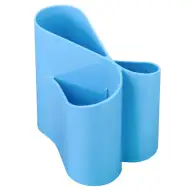 ICO: Lux stalak za olovke valoviti, svijetloplavi