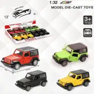 Jeep Wrangler uvlačivi model automobila od metala u nekoliko verzija 1/32
