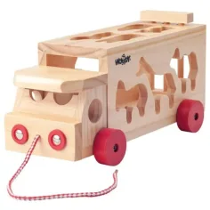 Kamion sa životinjama - drvena igračka - Woodyland slika 2