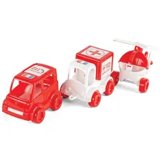 Kid Cars Set od 3 vozila hitne pomoći - Wader slika 2