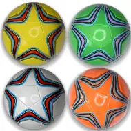 Kožn nogometna lopta sa zvjezdastim uzorkom u nekoliko verzija, 22cm