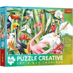 Kreativni Rajski ptice 500 komada bojanka puzzle - Trefl