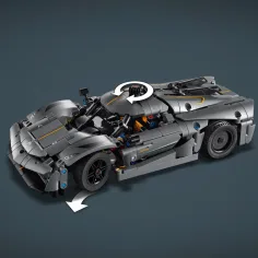 LEGO® Technic: Koenigsegg Jesko Absolut sivi hiperautomobil (42173) slika 6