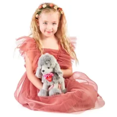 Lily siva pudlica plišana 25cm - Lumpin slika 2