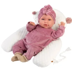 Llorens: Mimi Llorana 42cm velika lutka sa zvukom, medvjedasti kombinezon s jastučićem