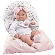 Llorens: Novorođena djevojčica od 38cm s ružičastom vrećom za spavanje