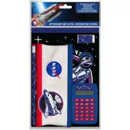 Luna: 6-dijelni NASA pribor za pisanje s držačem za olovku, kalkulatorom i priborom za pisanje