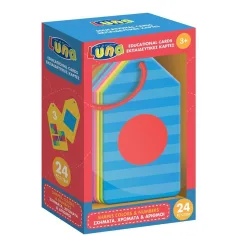 Luna: Boje, oblici i brojevi set edukativnih kartica od 24 komada slika 1