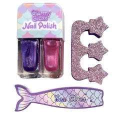 Luna: Glammy Gloss – Set lakova za nokte sirena, 2 komada s lakovima i dodacima slika 2