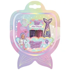 Luna: Glammy Gloss – Set lakova za nokte sirena, 2 komada s lakovima i dodacima