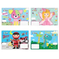 Luna: Kreativne misli spiralna bilježnica za skice 40 listova 17x24cm u četiri verzije 1kom