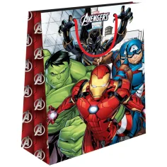 Luna: Marvel Osvetnici torba za poklone s uzorkom superjunaka 26x32x12cm slika 1