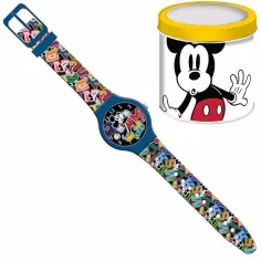 Luna: Mickey miš analogni sat u metalnoj kutiji