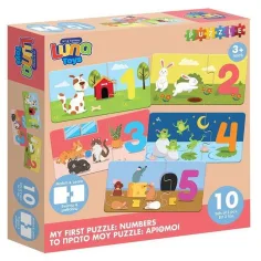 Luna: Moj prvi puzzle – Igračka brojanja od 1 do 10 10x2 komada razvojni puzzle