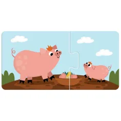 Luna: Moj prvi puzzle – Mame životinje i njihovi mališani 10x2 komada razvojni puzzle slika 4