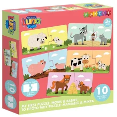 Luna: Moj prvi puzzle – Mame životinje i njihovi mališani 10x2 komada razvojni puzzle